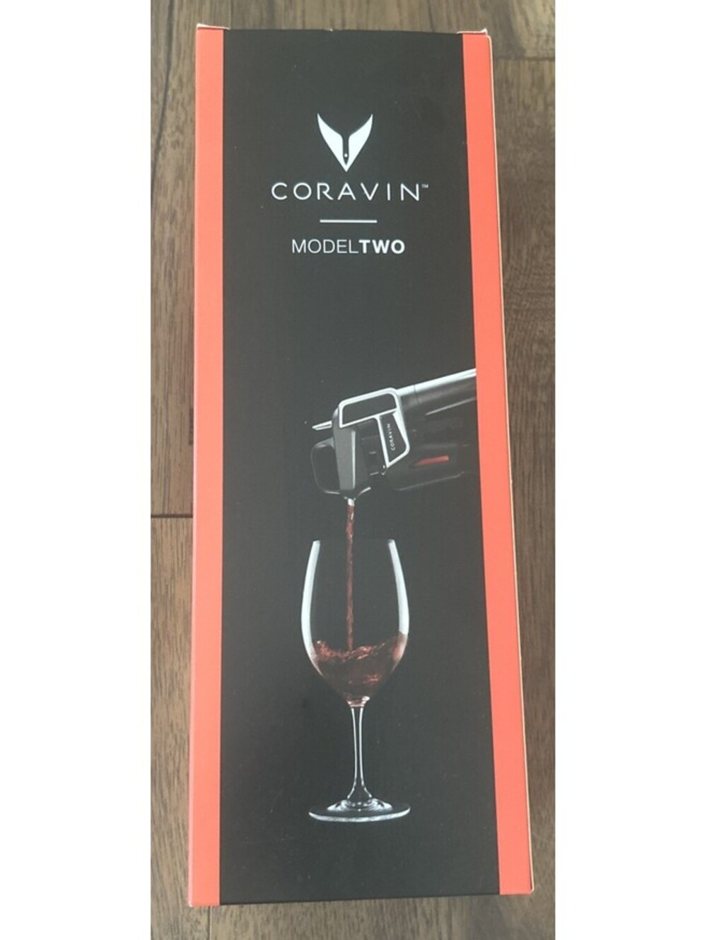 Coravin Model Two 2 Wine Preservation System Exterior Box Open Inside Box Sealed